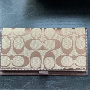 Coach checkbook/ wallet